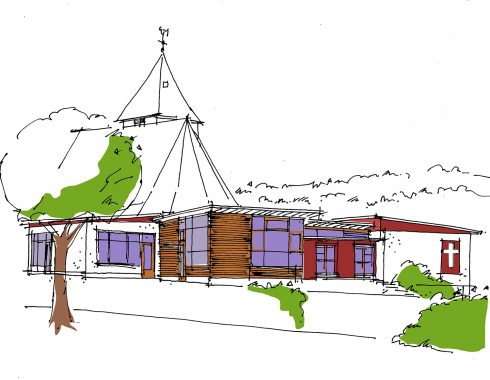 Dachumbau und Sanierung Evangelischer Kindergarten - Isometrie