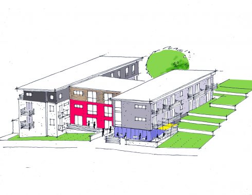 Erweiterung Seniorenpflegeheim - Entwurf - Isometrie